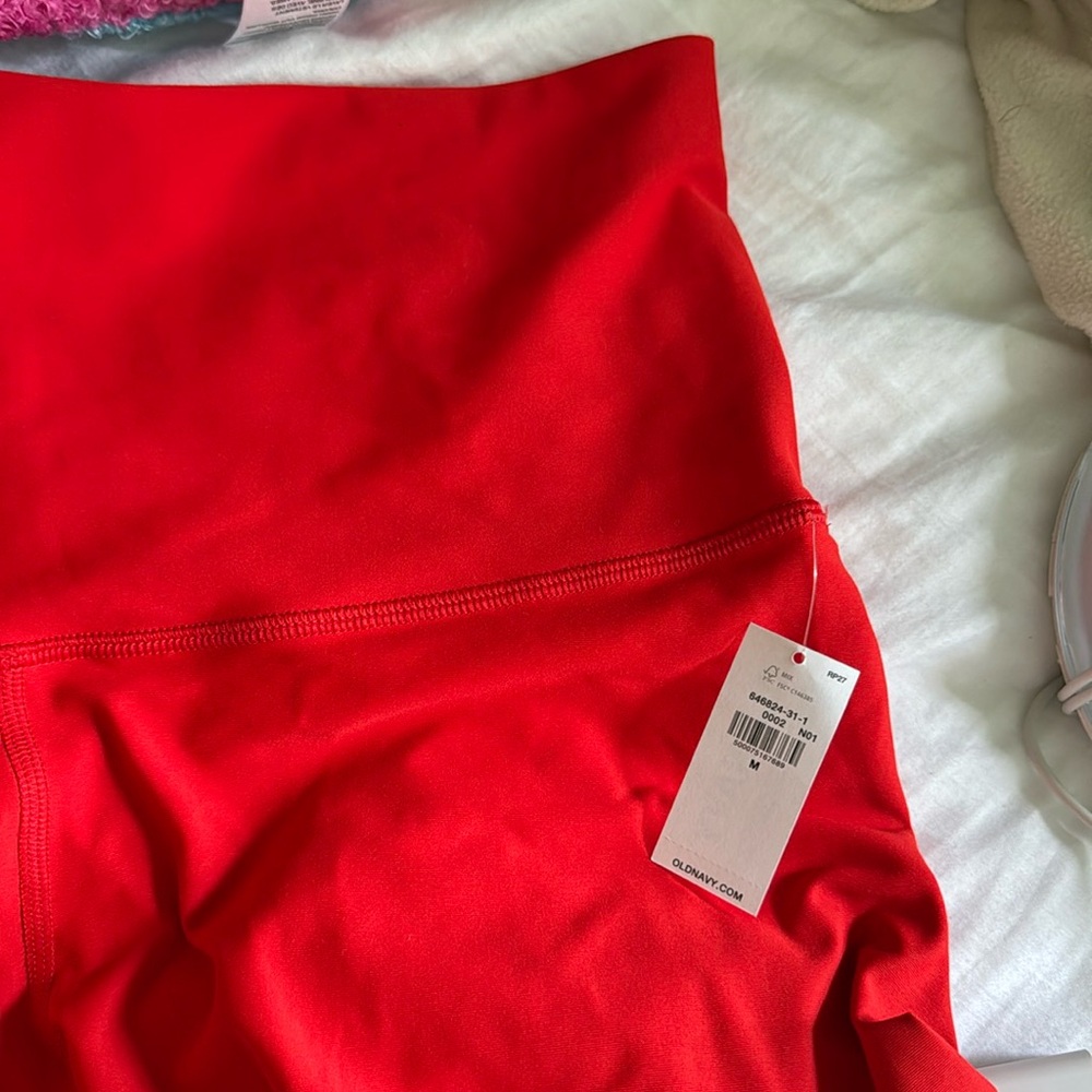 Bright red old navy leggings
